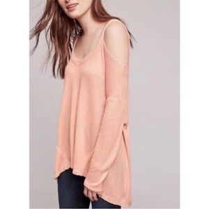 Anthropologie Deletta Cold Shoulder Sweater Too